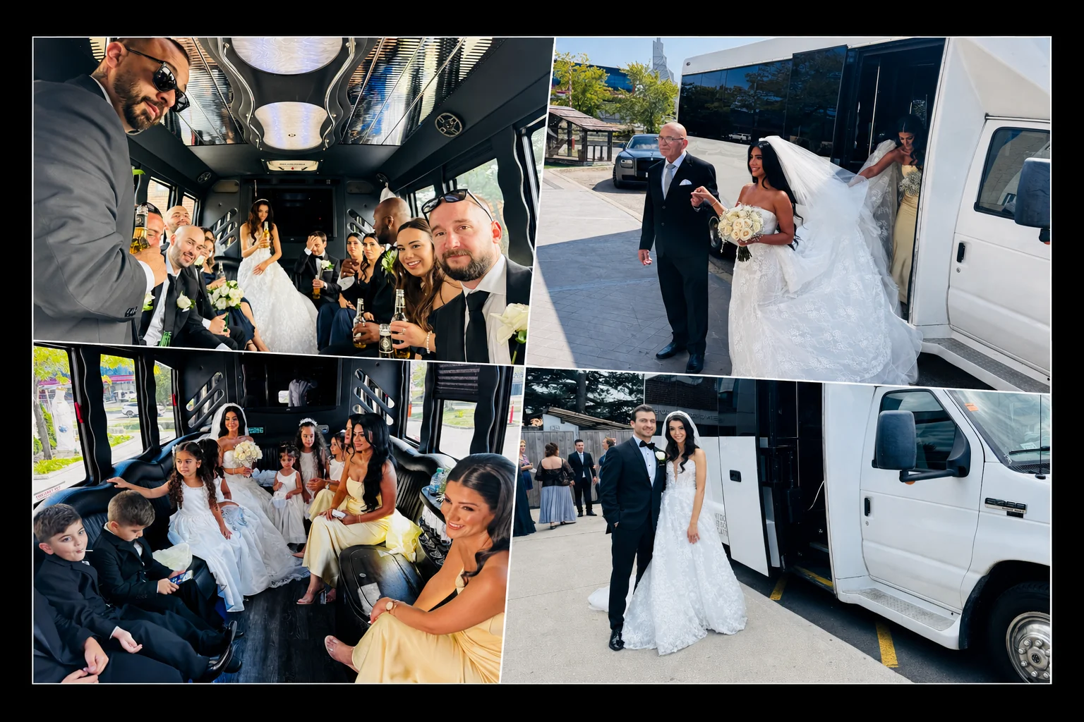 Executive party bus rental in Toronto